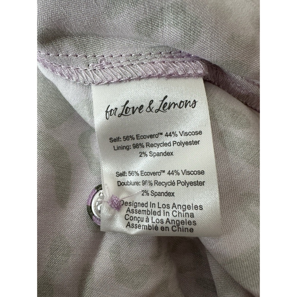 For Love&Lemons Mini Dress Women's Medium Balloon Long‎ Sleeve Empire Waist  New - Picture 5 of 11